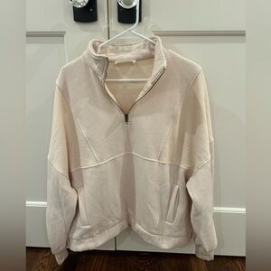 American Threads Cream Pullover/Quarter Zip